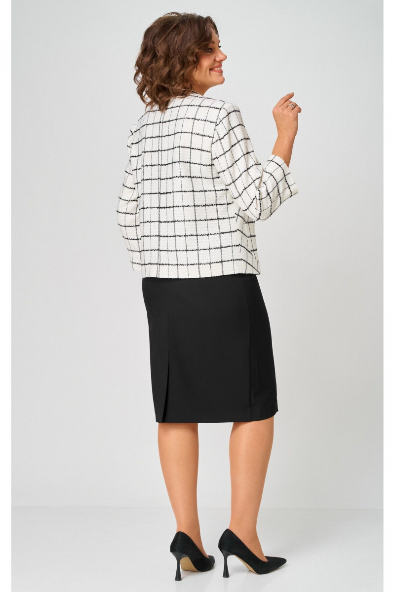 Жакеты БелЭльСтиль 861-2_59_22 бело-черный