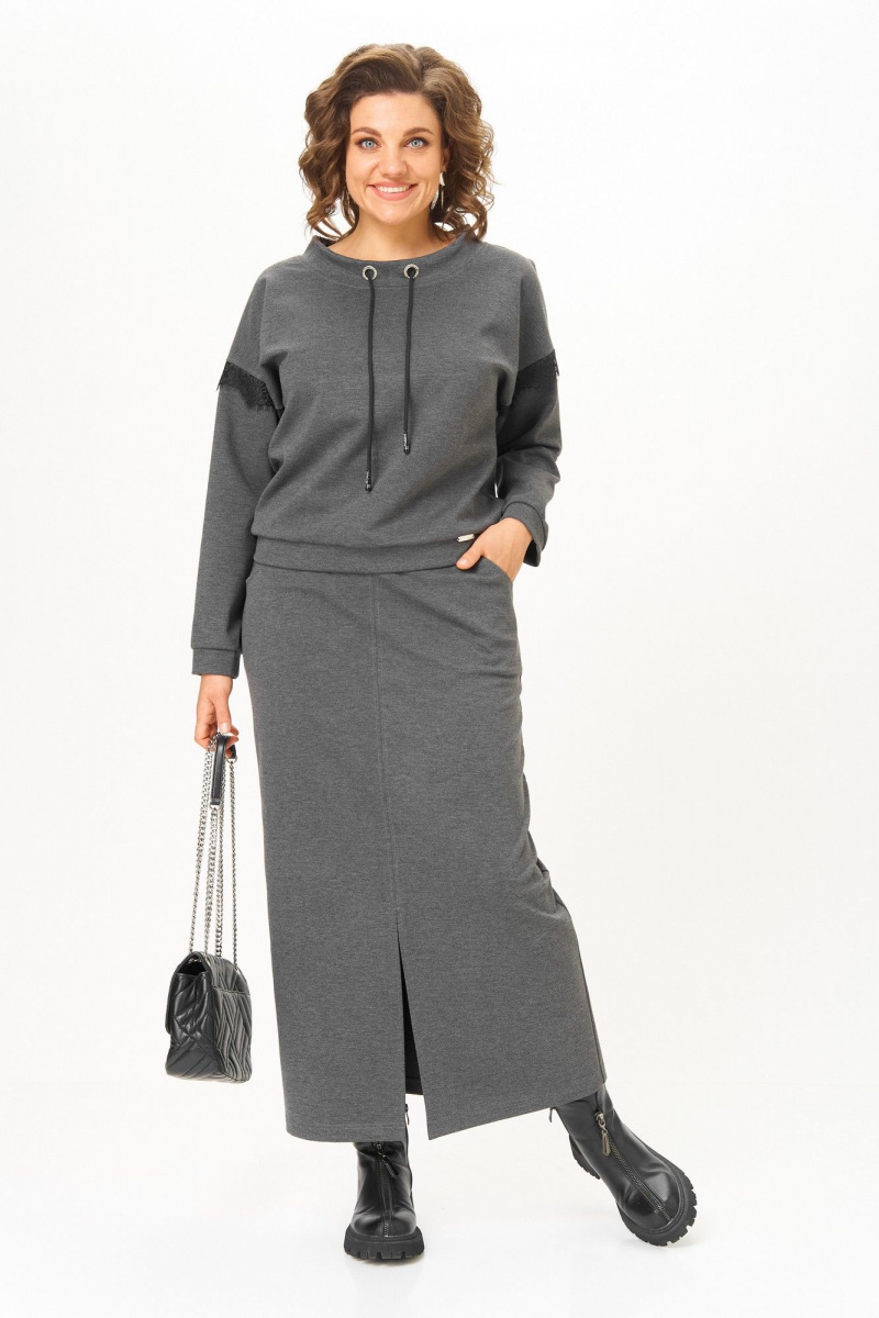 Юбочный комплект Michel chic 1444 графитовый