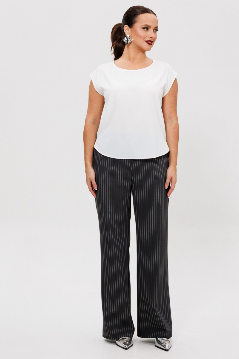 Брючный костюм Mubliz 306 графит_полоска