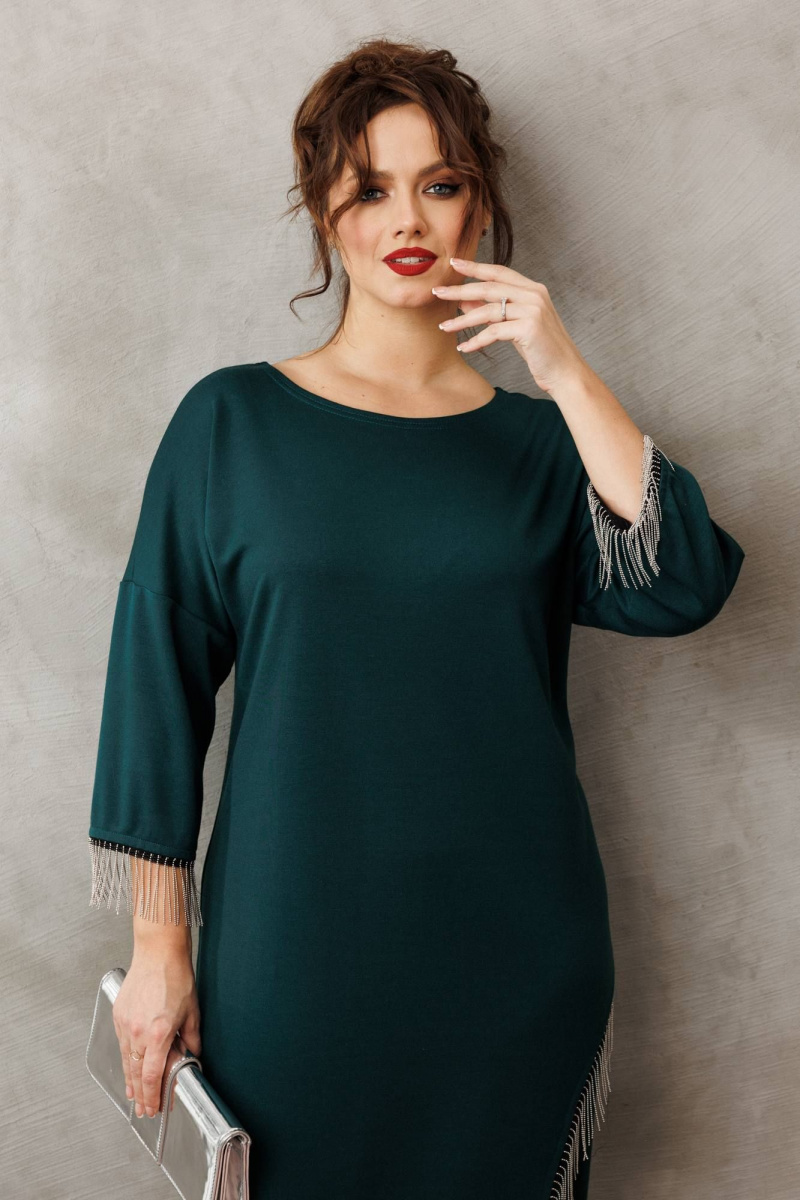 Платья Anastasia 1308 изумруд_