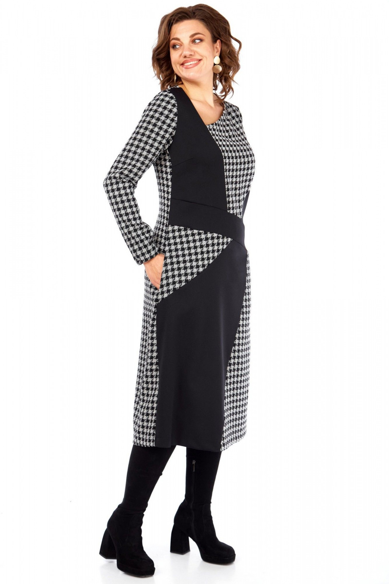 Платья Celentano lite 5071 гусиная_лапка