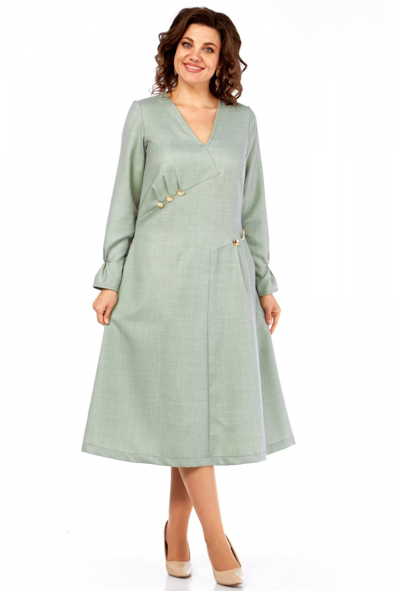 Платья Celentano lite 5072 шалфей