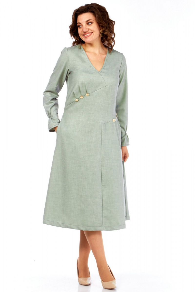 Платья Celentano lite 5072 шалфей