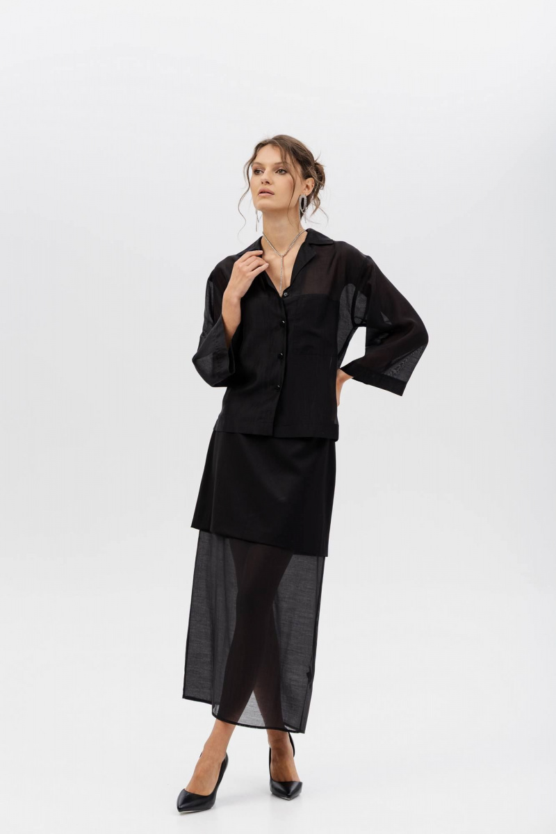 Блузы Romgil РТ0174-ХМ2 черный