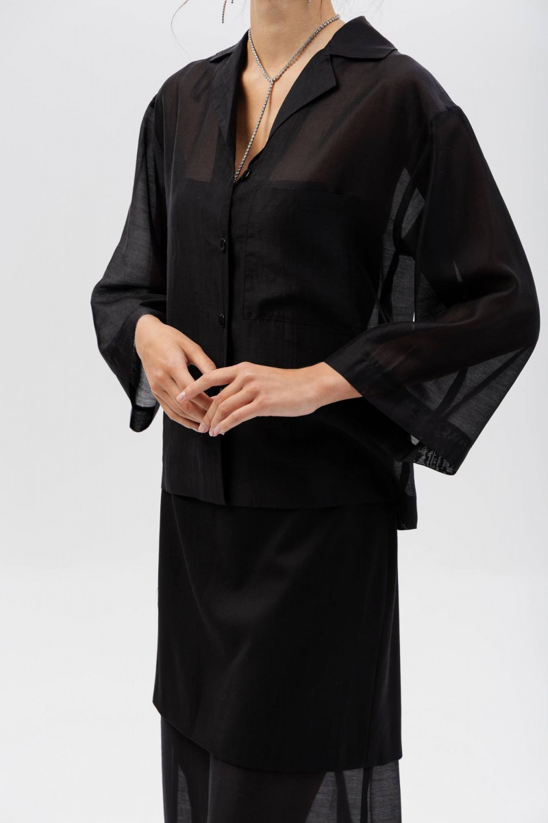 Блузы Romgil РТ0174-ХМ2 черный