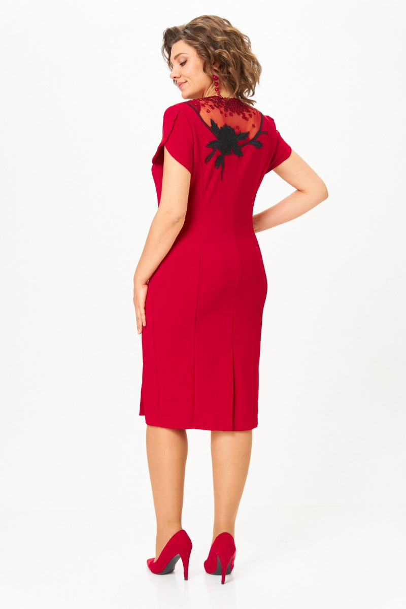 Платья Solomeya Lux 973В алый-черный