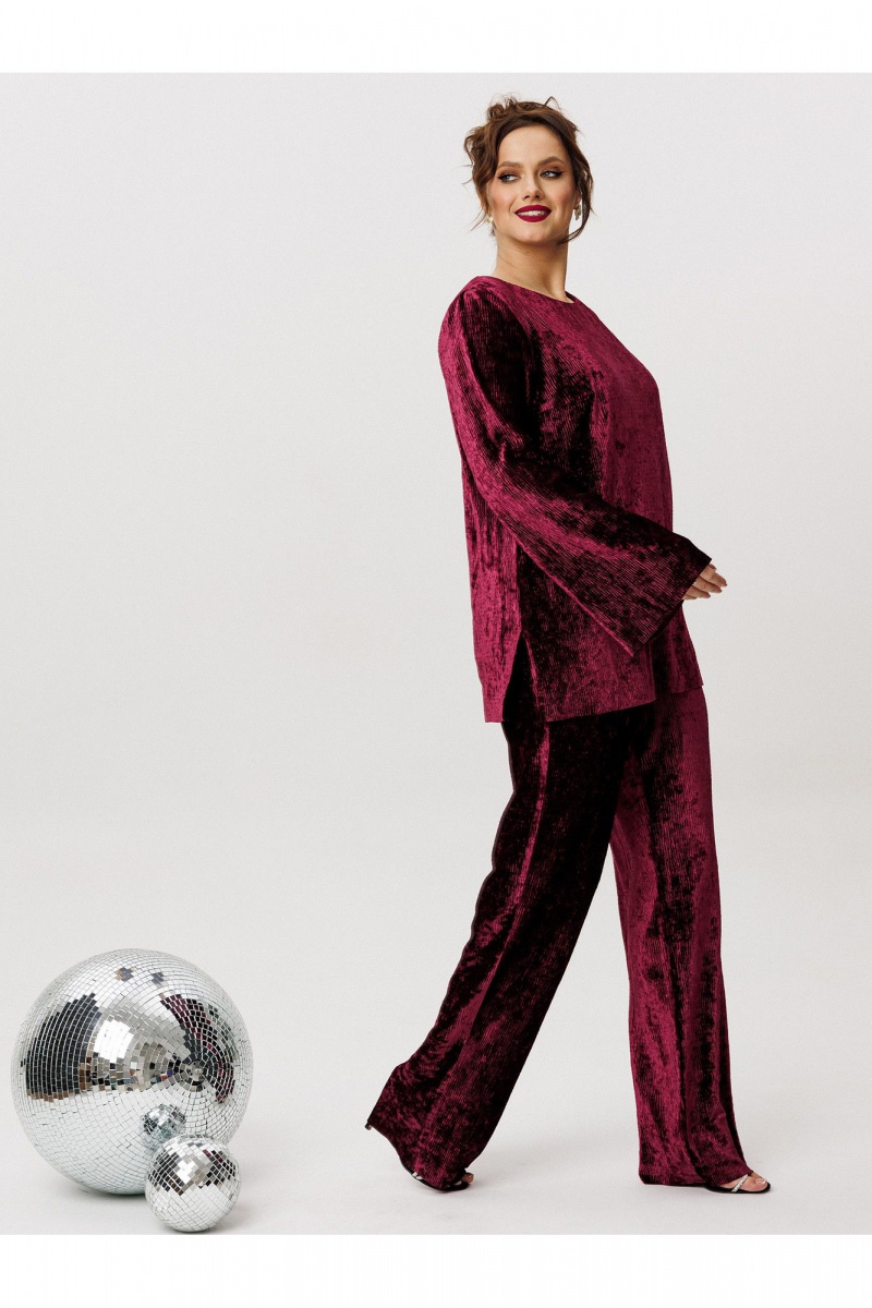 Брючный комплект Liona Style 966 винный