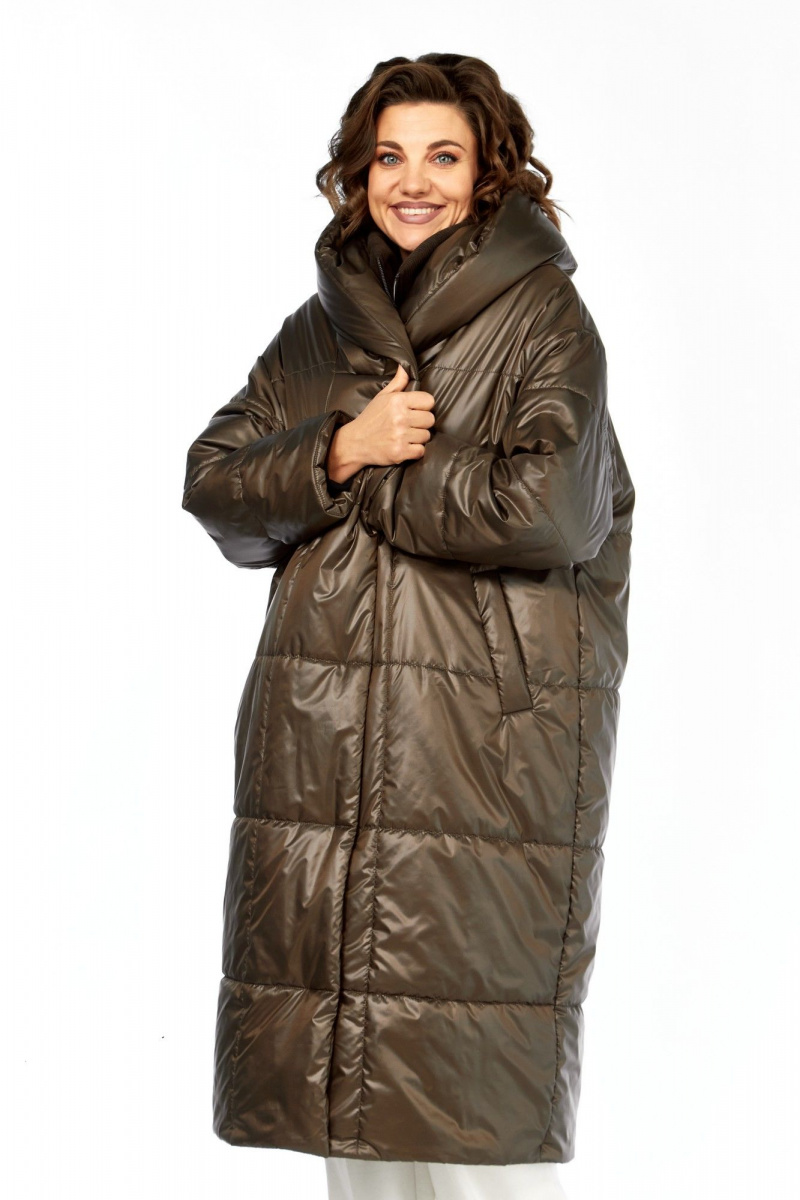 Женское пальто Диомант 2132 шоколад