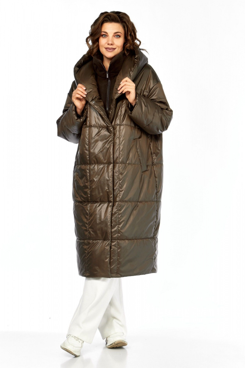 Женское пальто Диомант 2132 шоколад