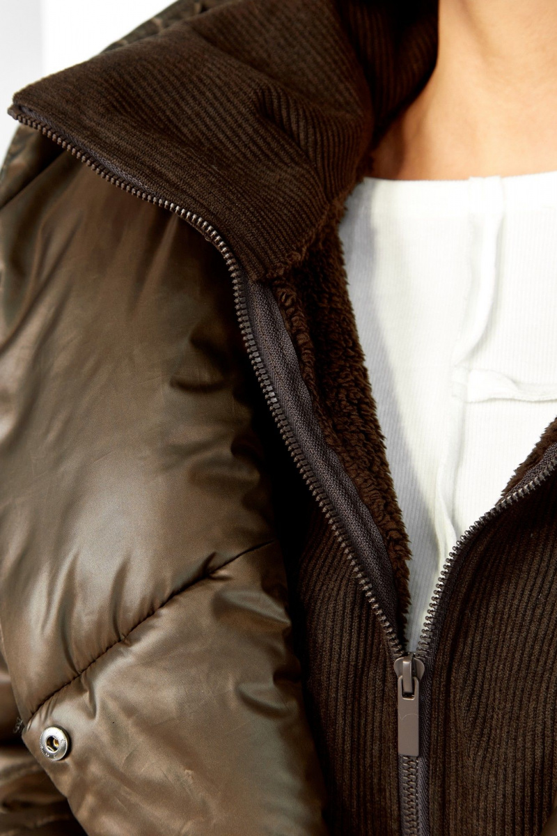 Женское пальто Диомант 2132 шоколад