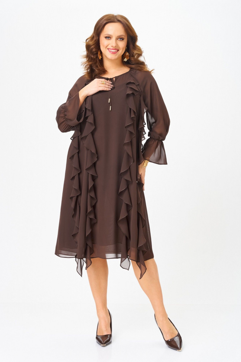 Платья БагираАнТа 1091 шоколад