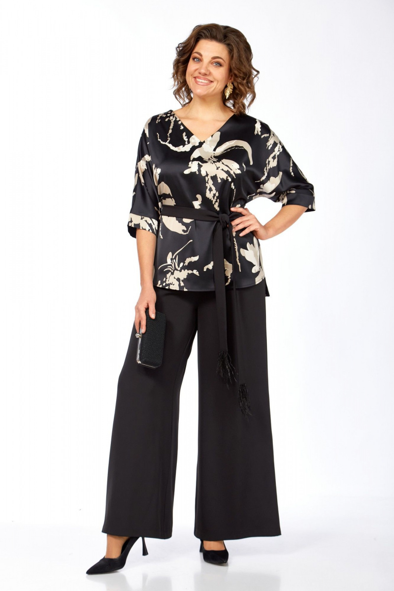 Брючный комплект БагираАнТа 1092 черный