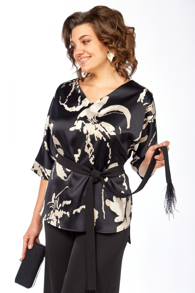 Брючный комплект БагираАнТа 1092 черный