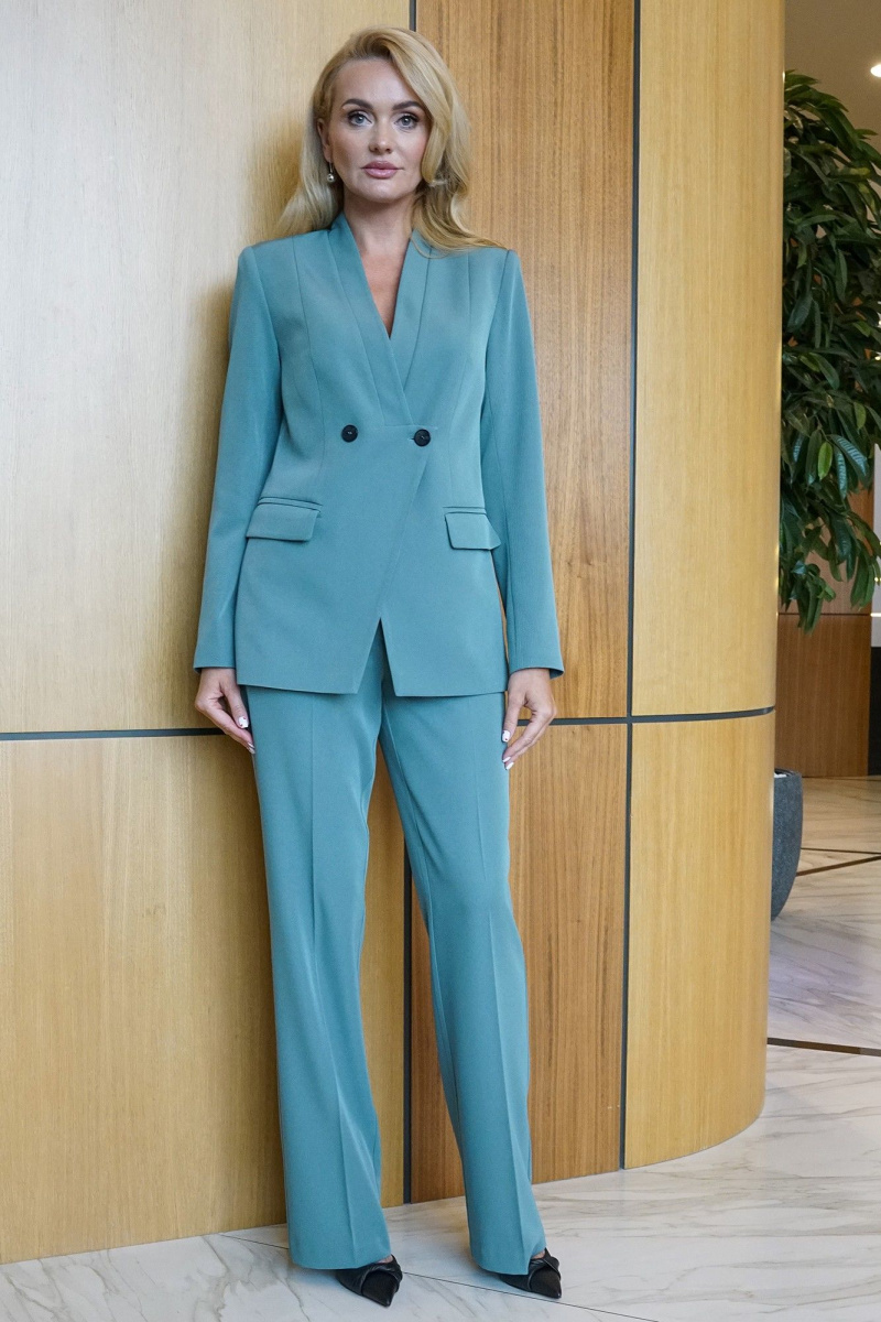 Брючный костюм Alani Collection 2398 мята