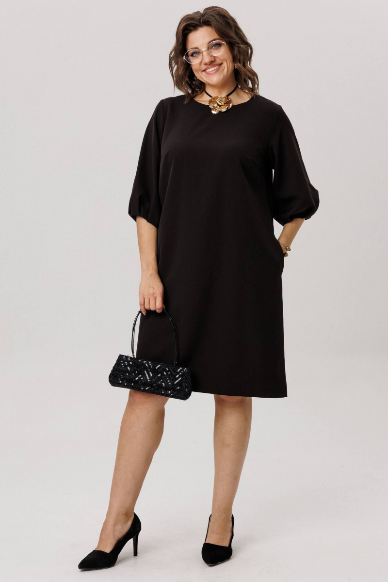 Платья Anelli 1792 лепесток_черной_мальвы