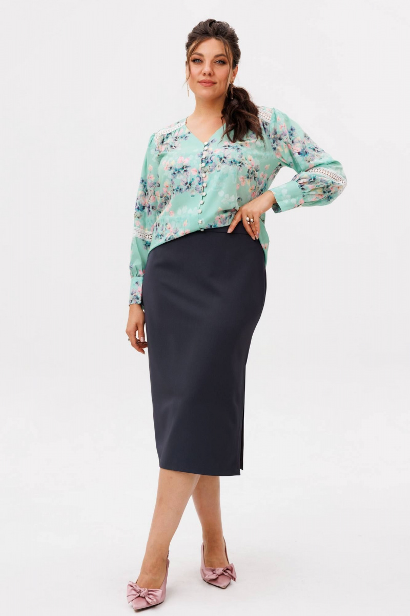 Юбки Anelli 1648 грифельный_силуэт