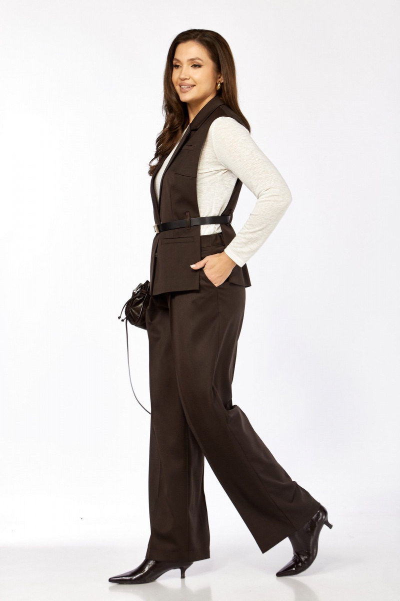 Брючный комплект Rishelie 1012 шоколад