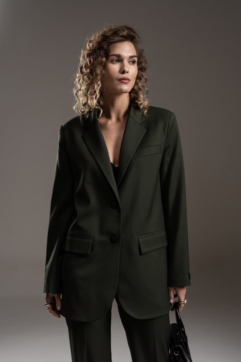 Брючный костюм SILVERSPICE S-1311 зеленый