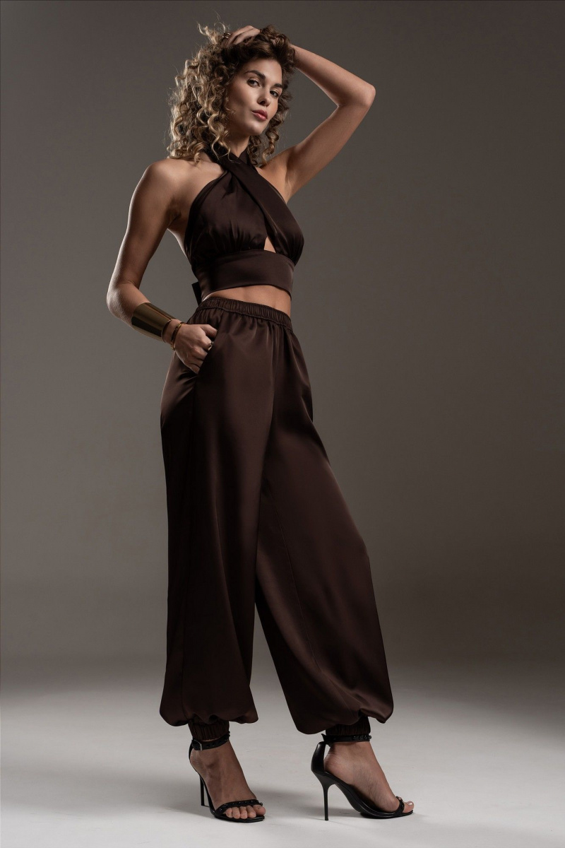 Брюки SILVERSPICE S-3527 шоколад