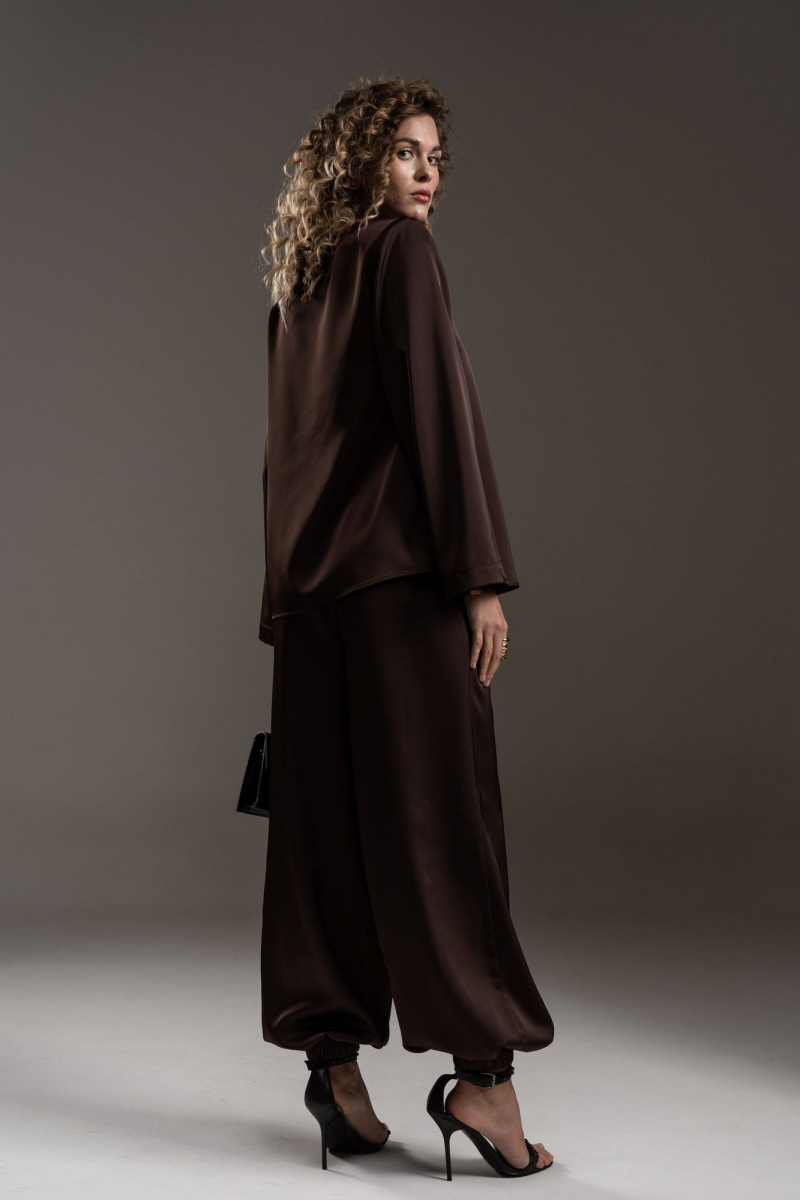 Брюки SILVERSPICE S-3527 шоколад