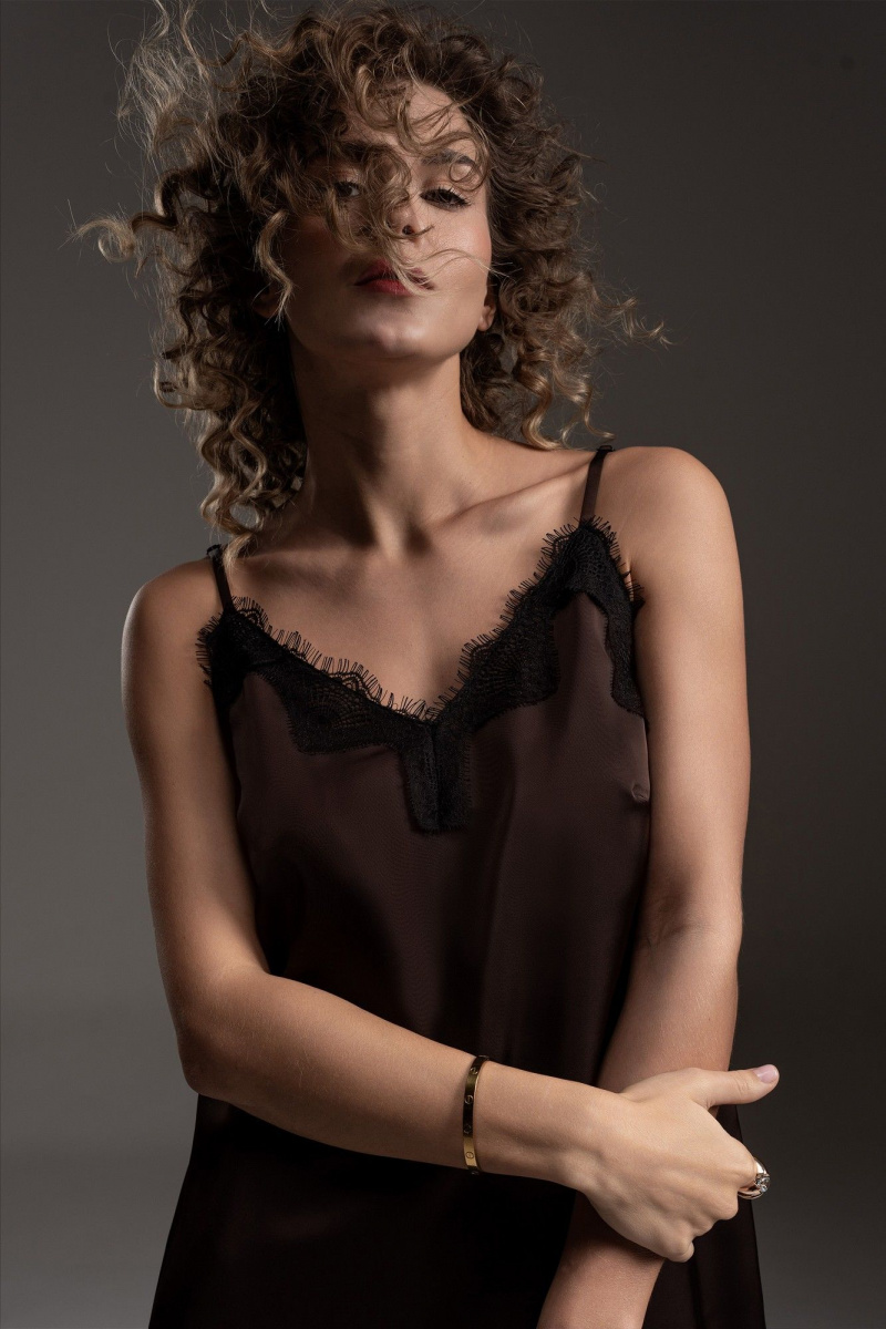 Платья SILVERSPICE S-5539 шоколад