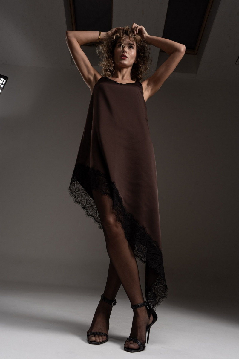 Платья SILVERSPICE S-5540 шоколад