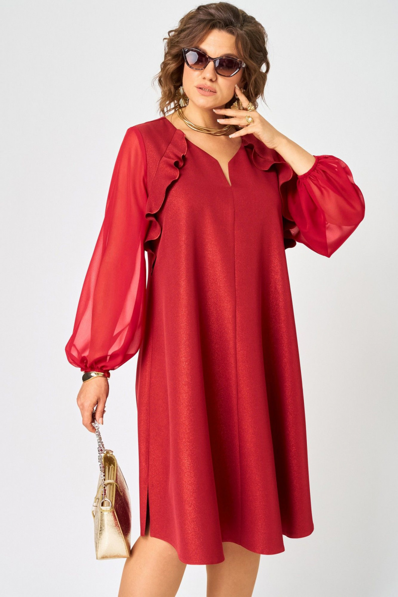 Платья EVA GRANT 7322А красный