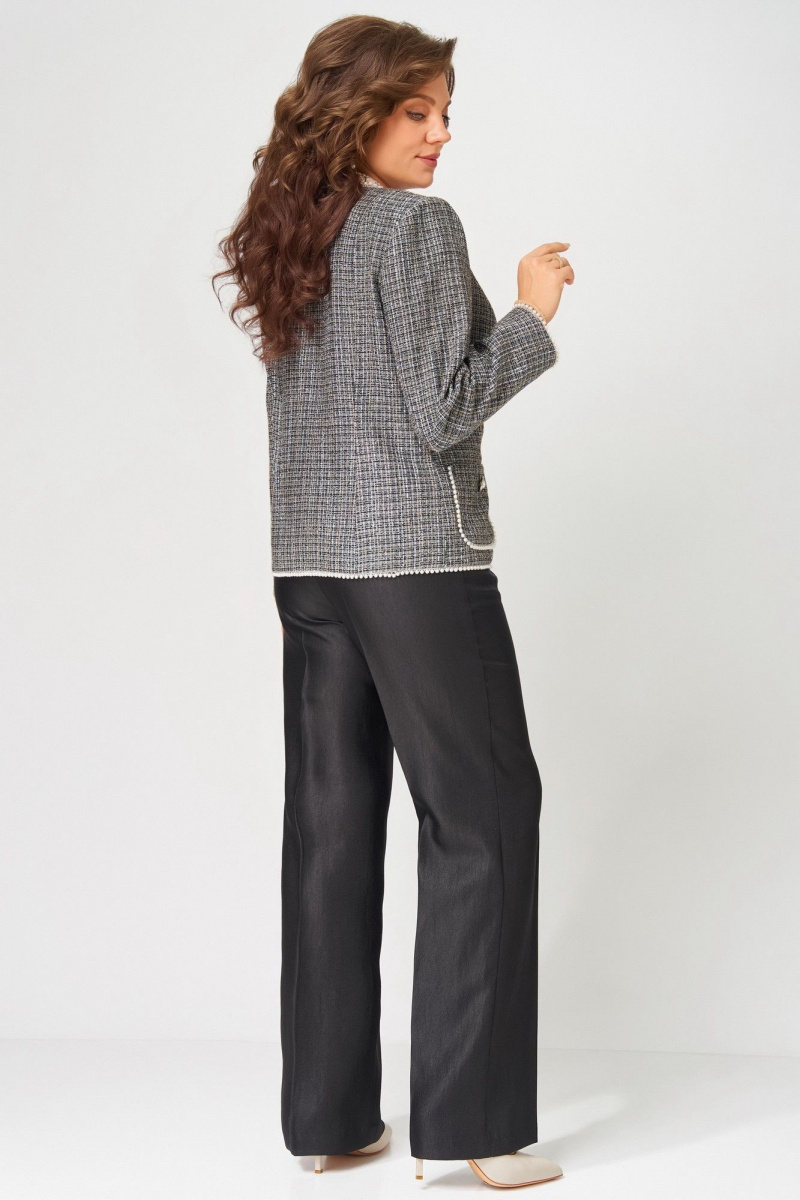 Брючный костюм Fita 4122 черно-бежевый