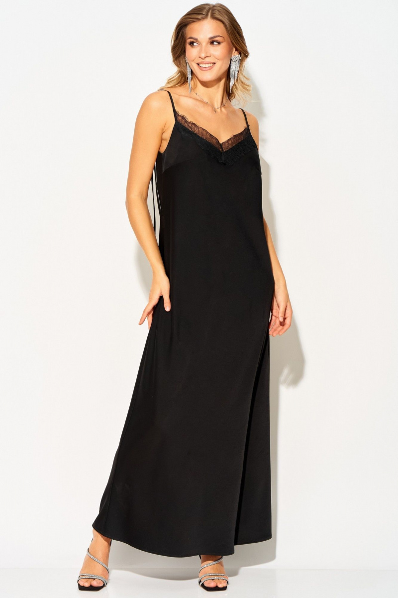 Плательный комплект Laikony L-504 пудра+черный