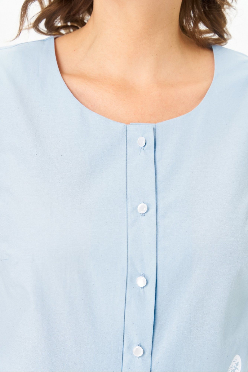 Блузы DaLi 5768 голубая