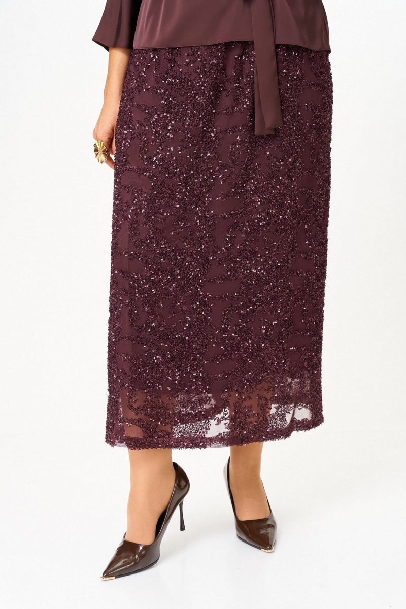 Юбочный комплект Koketka i K 1334 бордовый