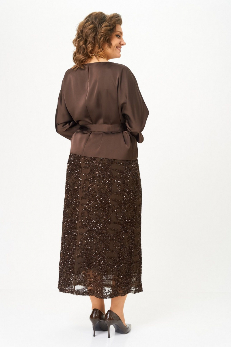 Юбочный комплект Koketka i K 1334 коричневый