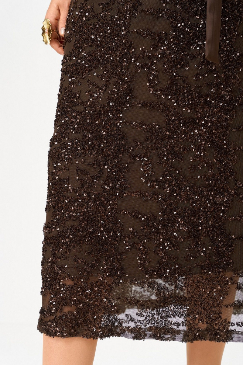 Юбочный комплект Koketka i K 1334 коричневый