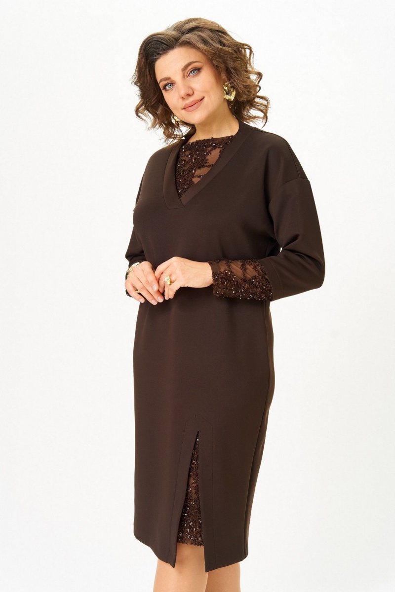 Платья Koketka i K 1337 коричневый