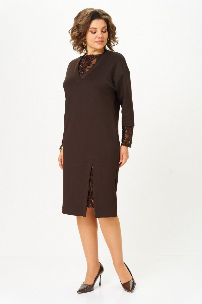 Платья Koketka i K 1337 коричневый