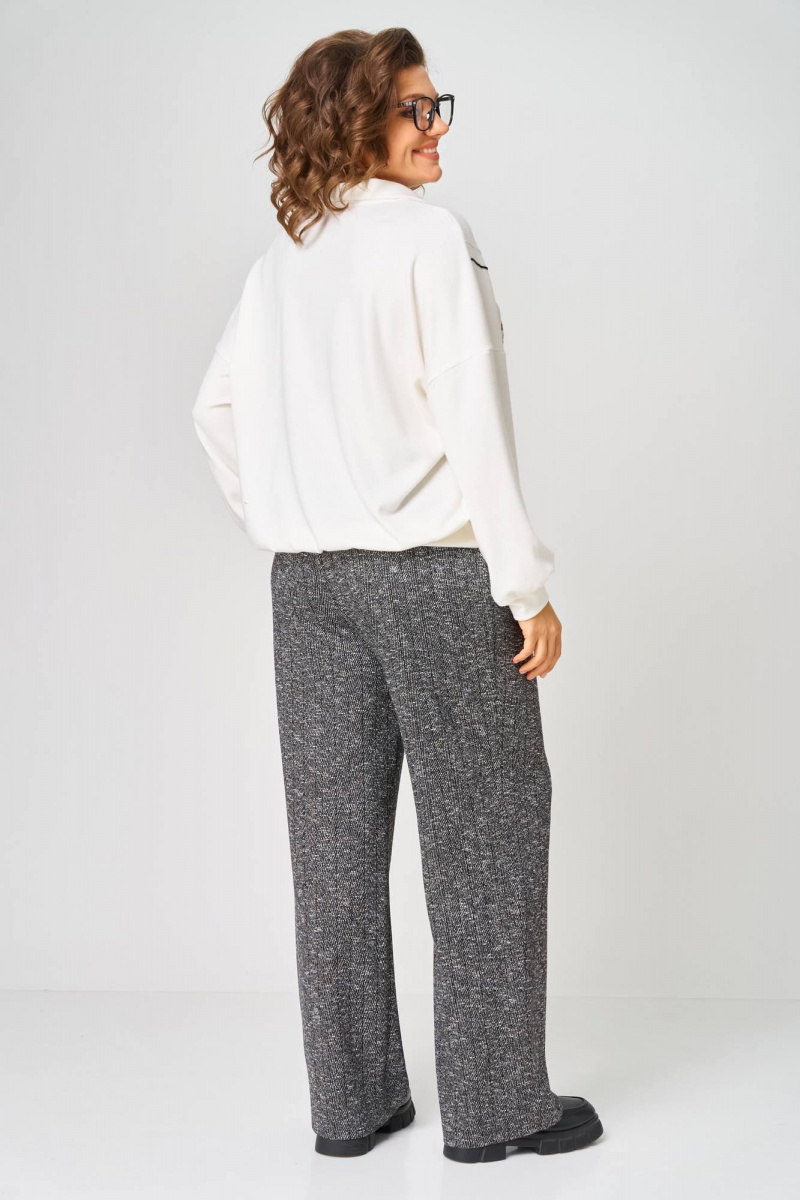 Брючный комплект Karina deLux M-1414 молочно-серый