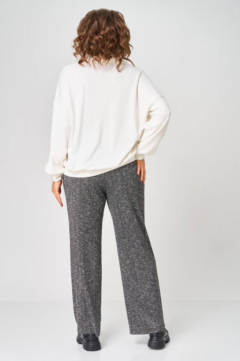 Брючный комплект Karina deLux M-1414 молочно-серый