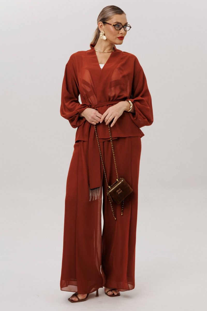 Брючный комплект Anastasia м-1063.1 табачный