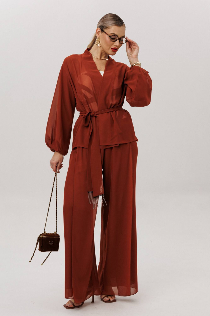 Брючный комплект Anastasia м-1063.1 табачный