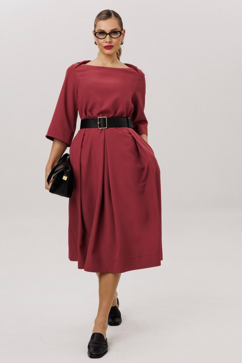 Платья Anastasia м-1108.4 брусника