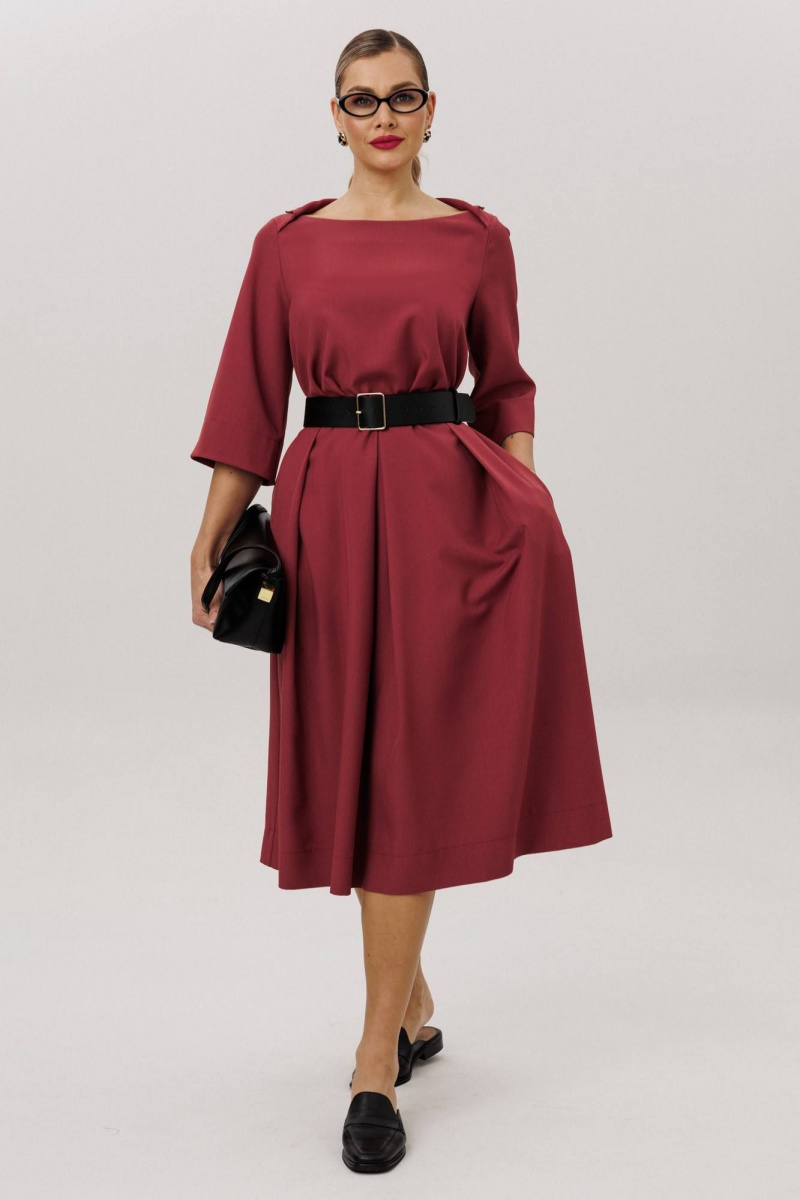 Платья Anastasia м-1108.4 брусника