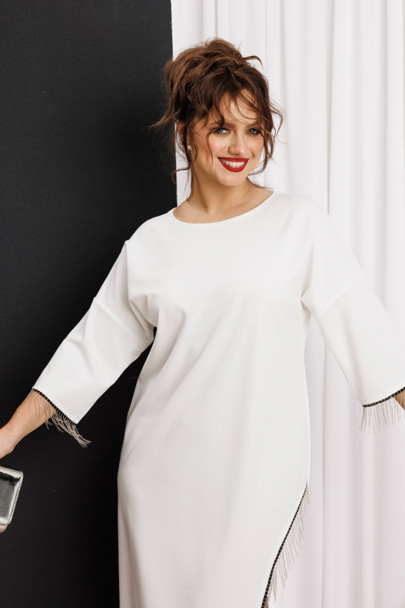 Платья Anastasia м-1308 молочный