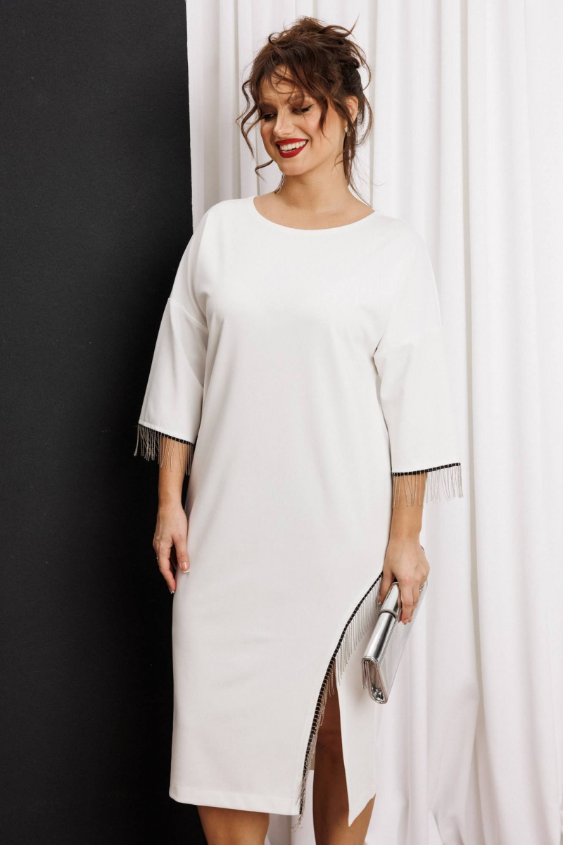 Платья Anastasia м-1308 молочный