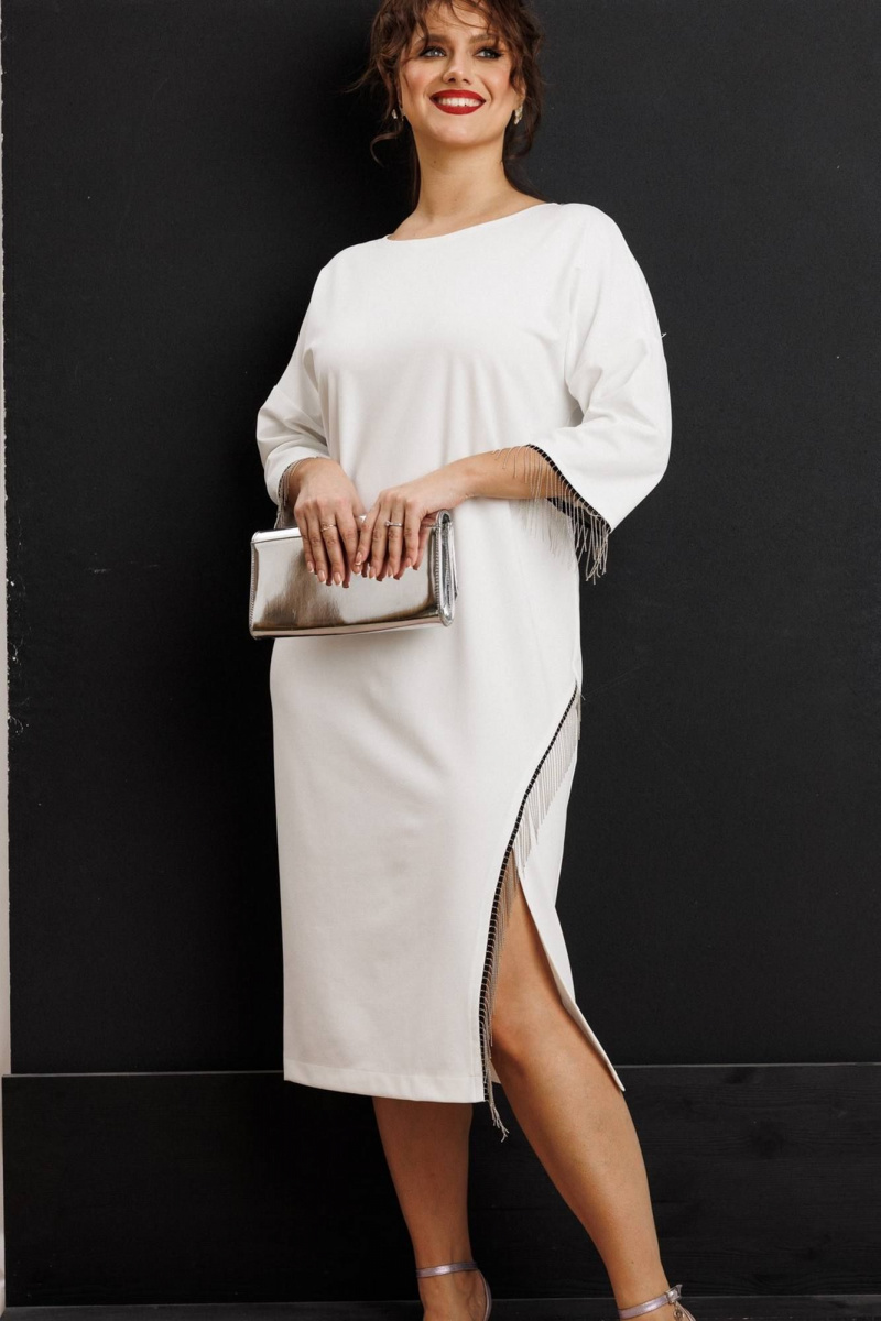 Платья Anastasia м-1308 молочный