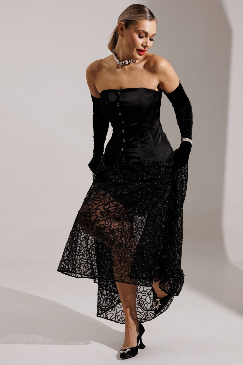 Юбки Мода Юрс 25-2954 черный