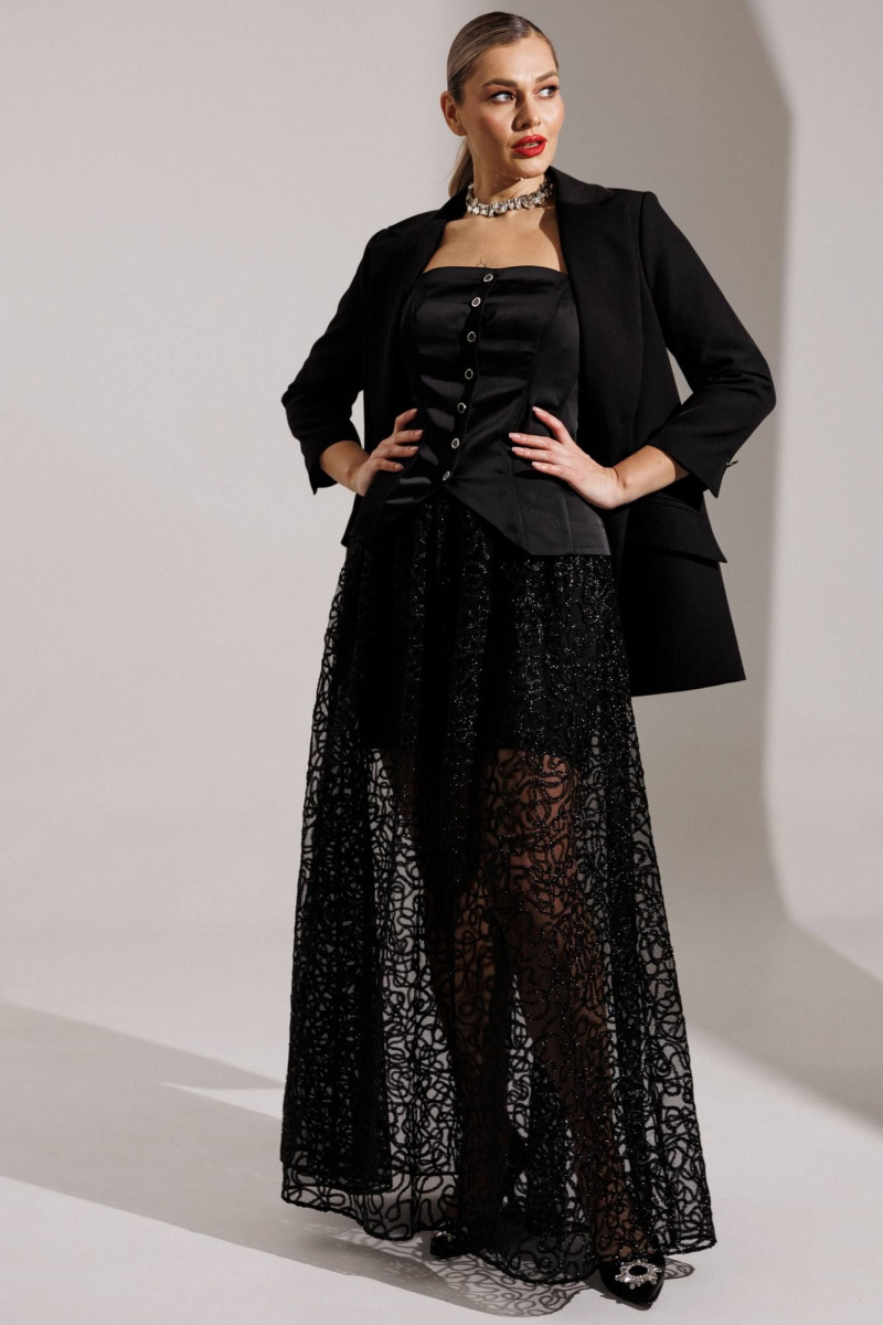 Юбки Мода Юрс 25-2954 черный