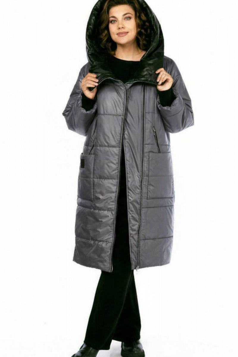 Женское пальто Диомант 2129 темно-серый