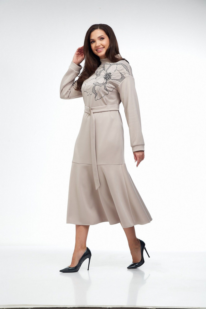 Платья Takka Plus 25-255/1 бежевый