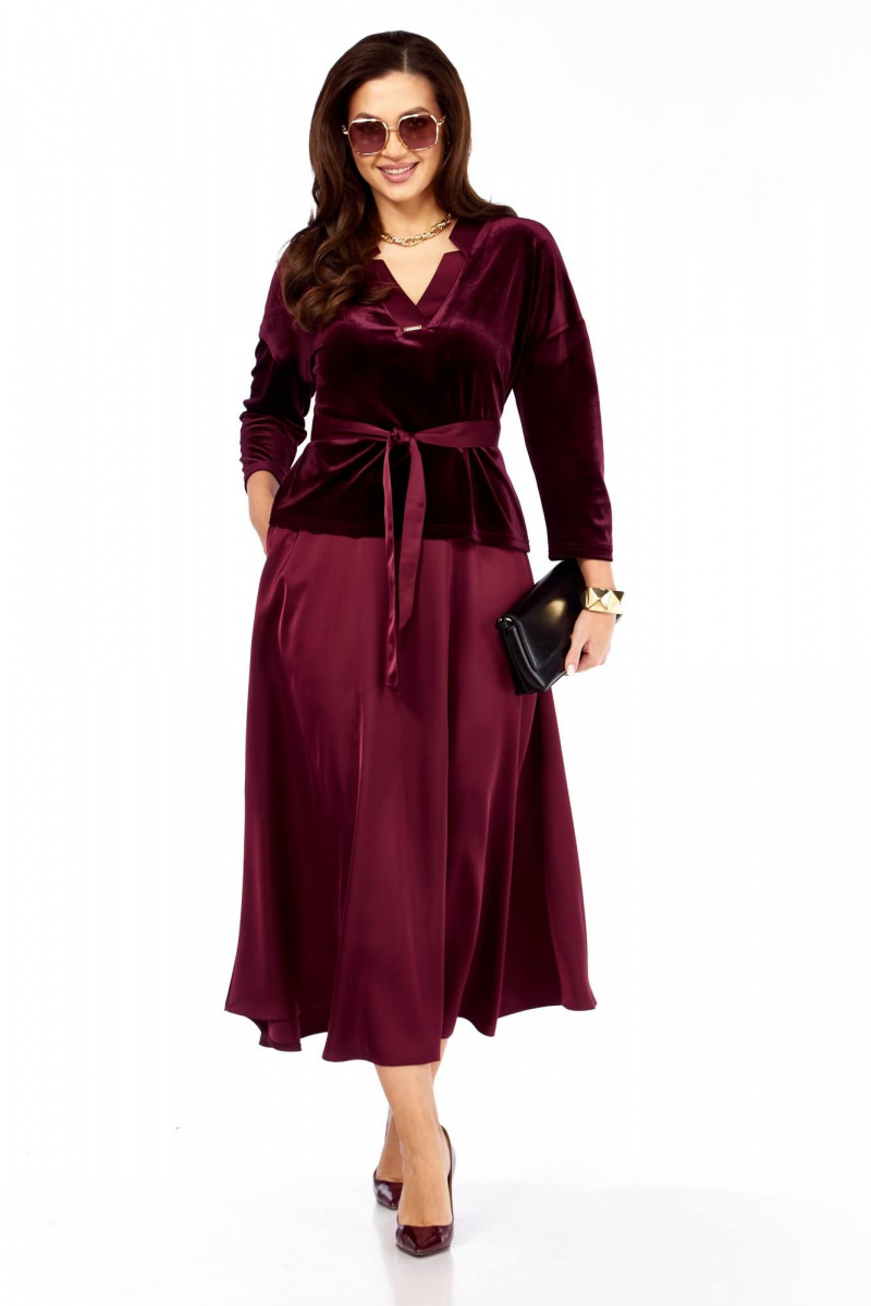 Юбочный комплект Taita plus 2533 бургунди