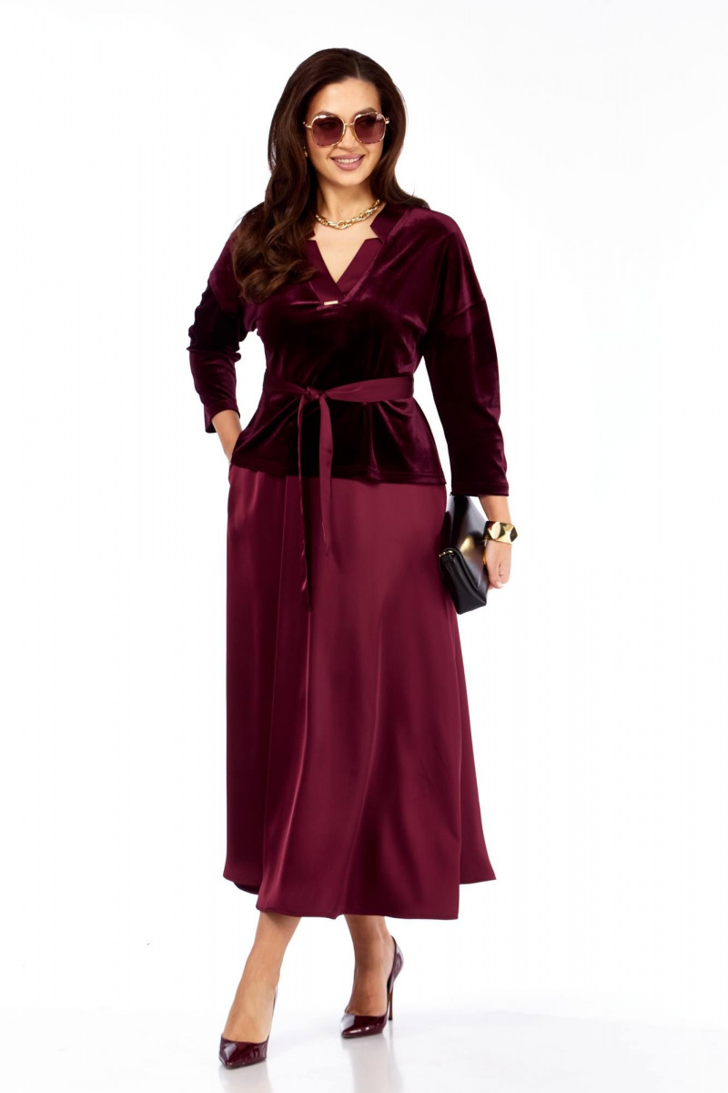 Юбочный комплект Taita plus 2533 бургунди